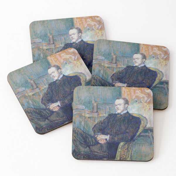 Item preview, Paul Leclercq by Henri de Toulouse-Lautrec | Vintage Post-Impressionist Portrait Fine Art Print designed and sold by artofuniverse.