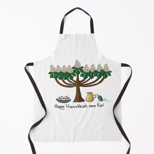 Item preview, Kyiv Chestnut Menorah – Unique Happy Hanukkah from Ukraine Art designed and sold by MyxaART.