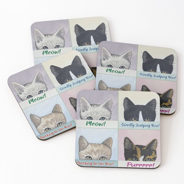 Item preview, Cats with Cute Phrases designed and sold by KellyBCats.