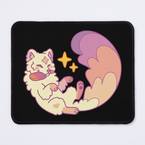 Item preview, Arctic fox with popsicle - dark version designed and sold by Erika Vaigel Creations.