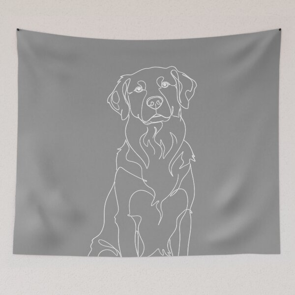 Item preview, Minimalist Golden Retriever Continuous Line Art for Dark  designed and sold by ASMAR B.