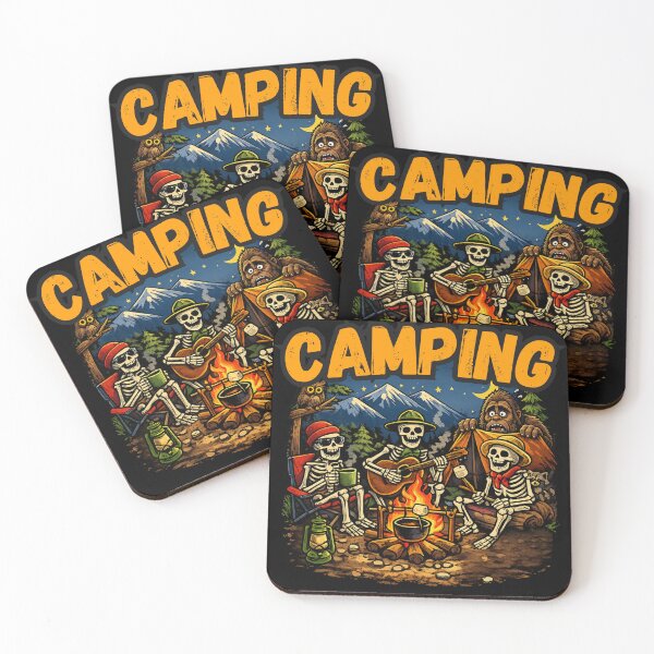Item preview, Skeletons Camping designed and sold by IndieQuill .