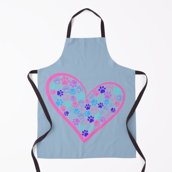 Item preview, Heart full of colorful paw prints designed and sold by Doodles Down South.