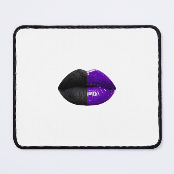 Item preview, The Vertical Split: Ultraviolet & Matte Black Lips designed and sold by Peter Veselinović.
