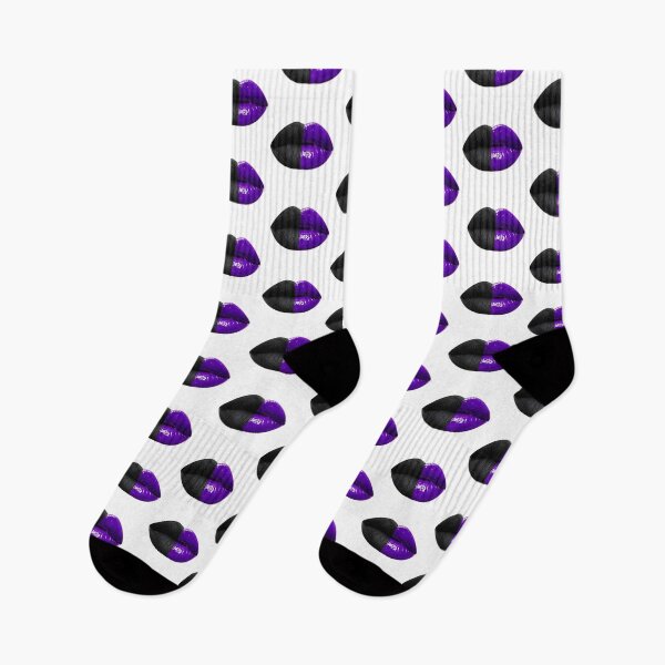 Item preview, The Vertical Split: Ultraviolet & Matte Black Lips designed and sold by Peter Veselinović.