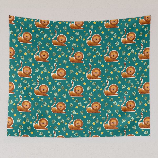 Item preview, Cute Lion Pattern designed and sold by Lone Jensen.