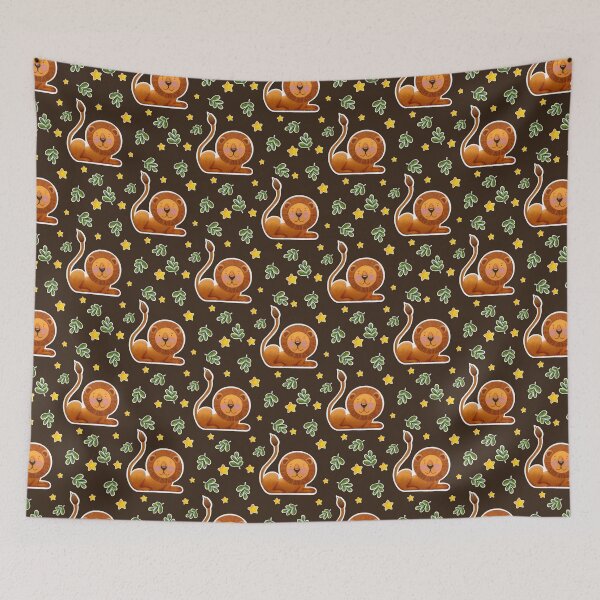 Item preview, Cute Lion Pattern designed and sold by Lone Jensen.