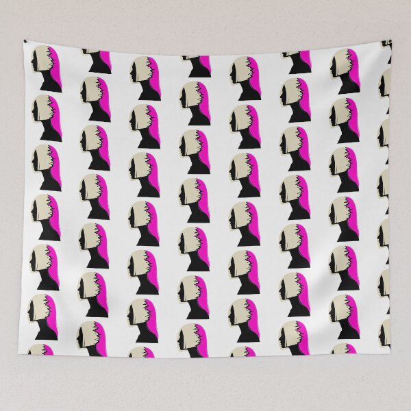 Item preview, The Asymmetrical Lob Silhouette: Platinum & Neon designed and sold by Peter Veselinović.