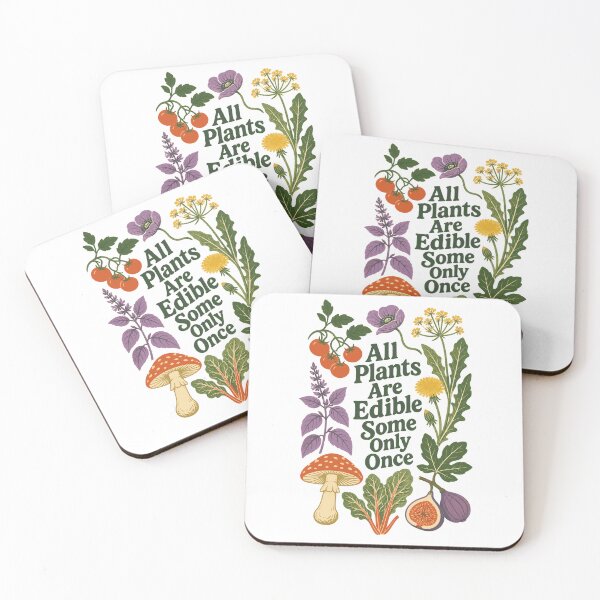 Item preview, All Plants Are Edible Funny Botanical Quote designed and sold by JackCurtis1991.