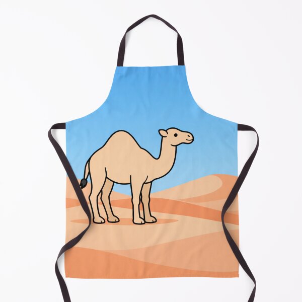 Item preview, Cute Cartoon Camel Standing on Sandy Desert Dunes Illustration designed and sold by Owcomm.