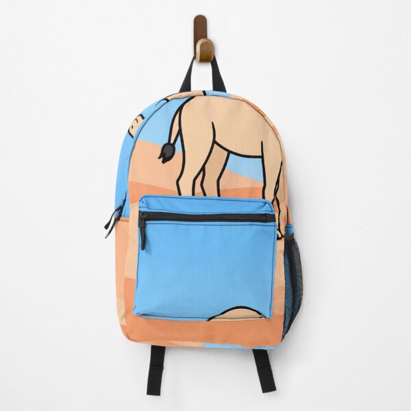 Item preview, Cute Cartoon Camel Standing on Sandy Desert Dunes Illustration designed and sold by Owcomm.
