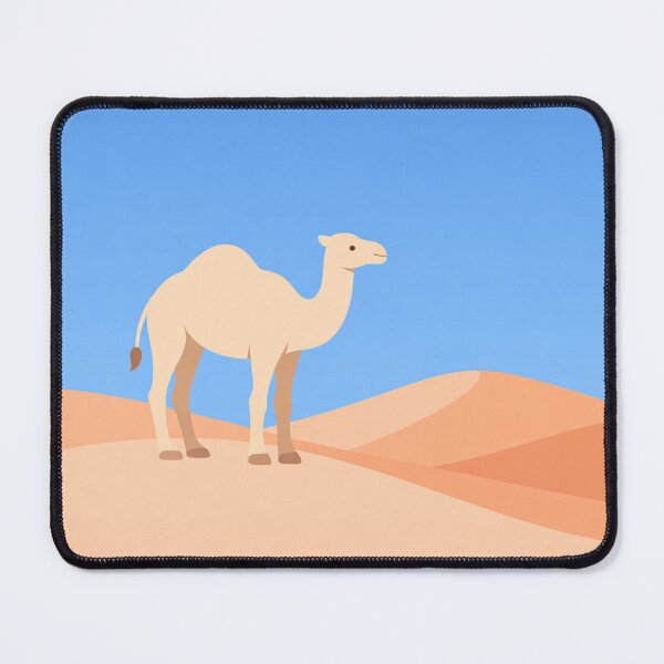 Item preview, Camel in the Desert Minimalist Flat Illustration of a Dromedary on Sandy Dunes designed and sold by Owcomm.