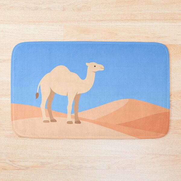 Item preview, Camel in the Desert Minimalist Flat Illustration of a Dromedary on Sandy Dunes designed and sold by Owcomm.