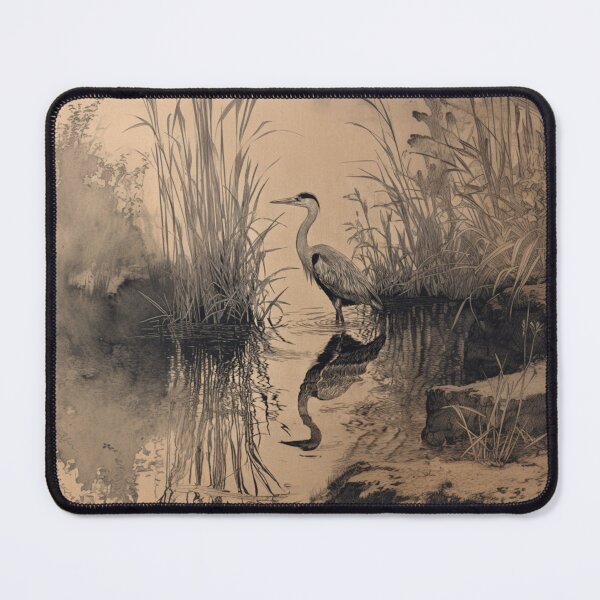 Item preview, A Heron wading through reeds, Birds in Motion designed and sold by CDC40.
