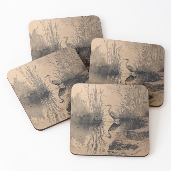 Item preview, A Heron wading through reeds, Birds in Motion designed and sold by CDC40.