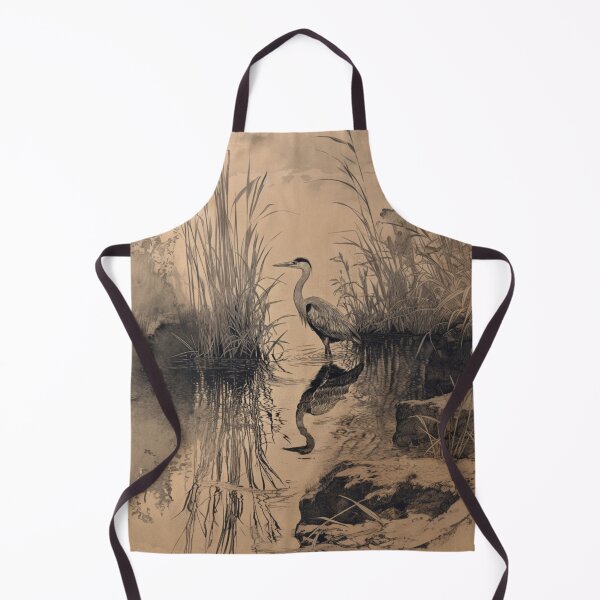Item preview, A Heron wading through reeds, Birds in Motion designed and sold by CDC40.