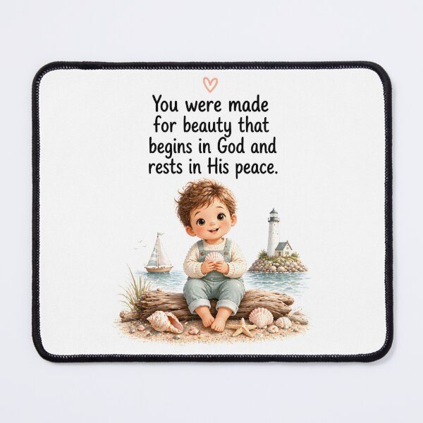 Item preview, You Were Made For Beauty Christian Nursery Boy Coastal Wall Art designed and sold by LoveNurseries.