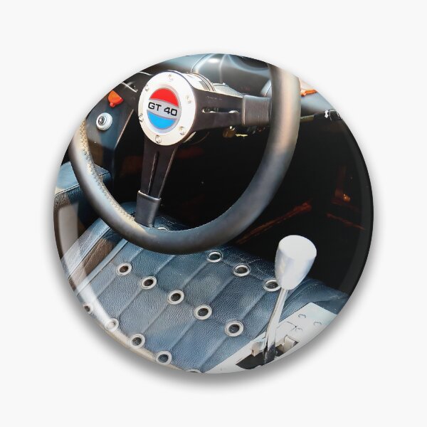 Item preview, Iconic Racing Cockpit Dashboard & Steering Wheel Detail - 2016 Shelby CS GT40 Interior designed and sold by Peter Kraaibeek | Generative Designs and Car Art.