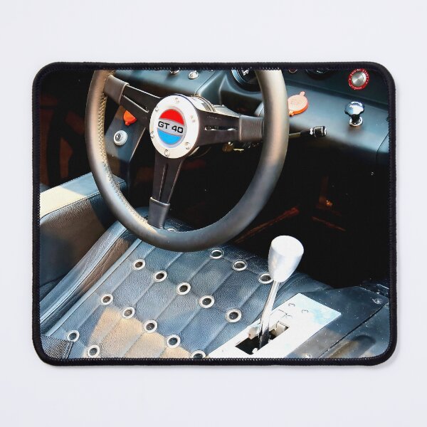 Item preview, Iconic Racing Cockpit Dashboard & Steering Wheel Detail - 2016 Shelby CS GT40 Interior designed and sold by Peter Kraaibeek | Generative Designs and Car Art.