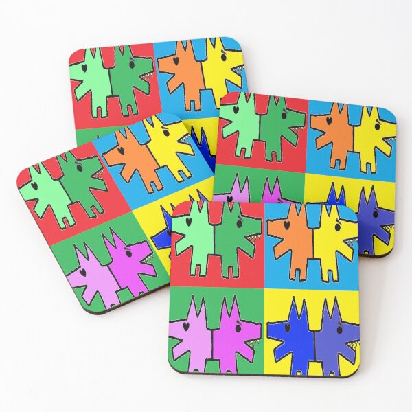 Item preview, dogs 2 heads pop art 1234 pop dogs by LEG designed and sold by LowEndGraphics.