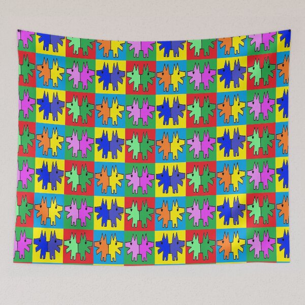 Item preview, dogs 2 heads pop art 1234 pop dogs by LEG designed and sold by LowEndGraphics.