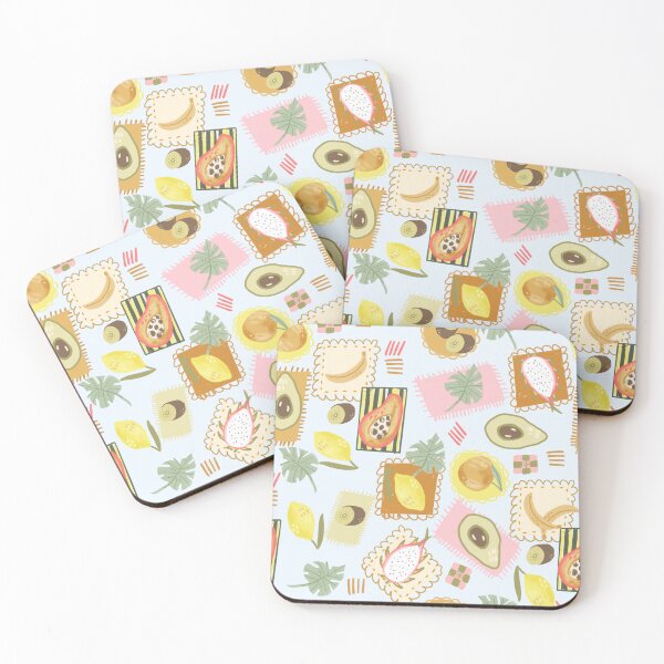 Item preview, Tropical Fruit Summer Fruit Market Collage Style designed and sold by aneladesigns.