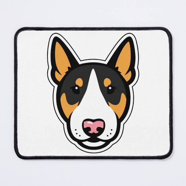 Item preview, Tricolor Bull Terrier Face Cute Dog Portrait designed and sold by Owcomm.