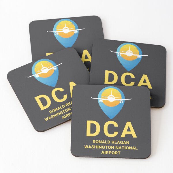 Item preview, DCA - Airport Code with map pin and plane designed and sold by HMBPHOTO.