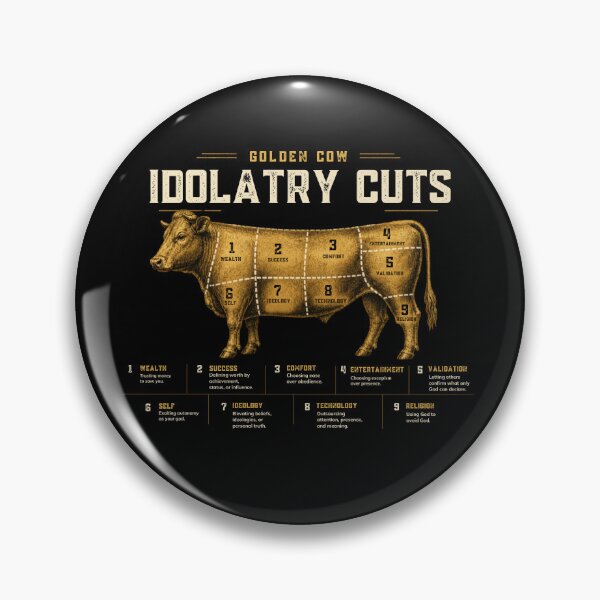 Item preview, Golden Cow: Modern Idolatry Cuts Diagram designed and sold by Alt Christian.