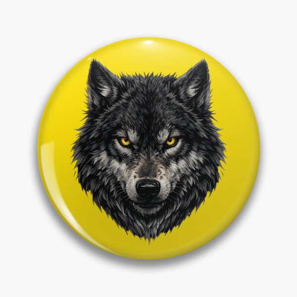 Item preview, Wolf Head – Fierce Wolf with Yellow Eyes Design designed and sold by MarketWolf.