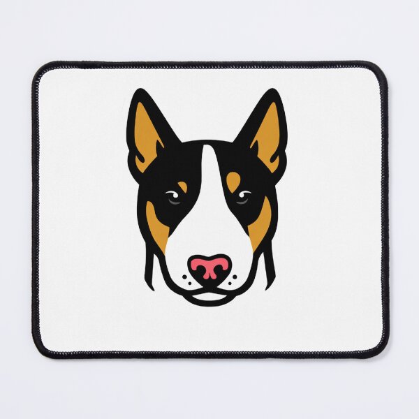 Item preview, Tricolor Bull Terrier Face Bold Graphic Illustration Dog Portrait designed and sold by Owcomm.