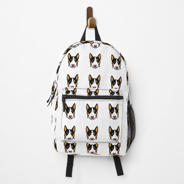 Item preview, Tricolor Bull Terrier Face Bold Graphic Illustration Dog Portrait designed and sold by Owcomm.