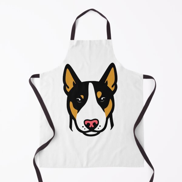 Item preview, Tricolor Bull Terrier Face Bold Graphic Illustration Dog Portrait designed and sold by Owcomm.