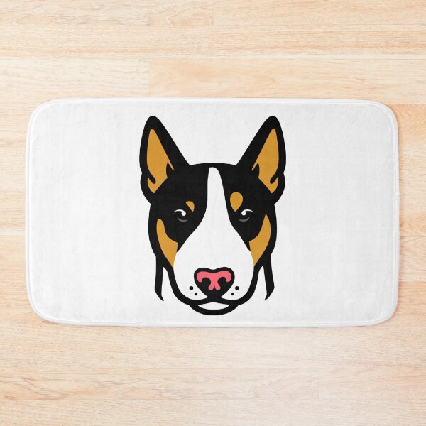Item preview, Tricolor Bull Terrier Face Bold Graphic Illustration Dog Portrait designed and sold by Owcomm.