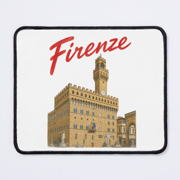 Item preview, Firenze – Palazzo Vecchio Pencil style illustration Florence Italy designed and sold by JOANNASKAH.