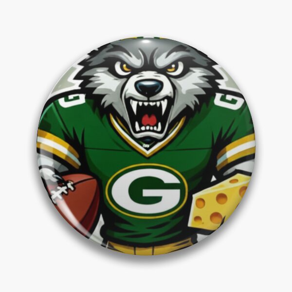Item preview, Angry Wolf Football Mascot with Cheese Slice designed and sold by Pandora´s Box.