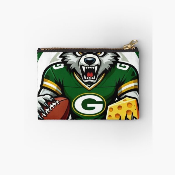 Item preview, Angry Wolf Football Mascot with Cheese Slice designed and sold by Pandora´s Box.