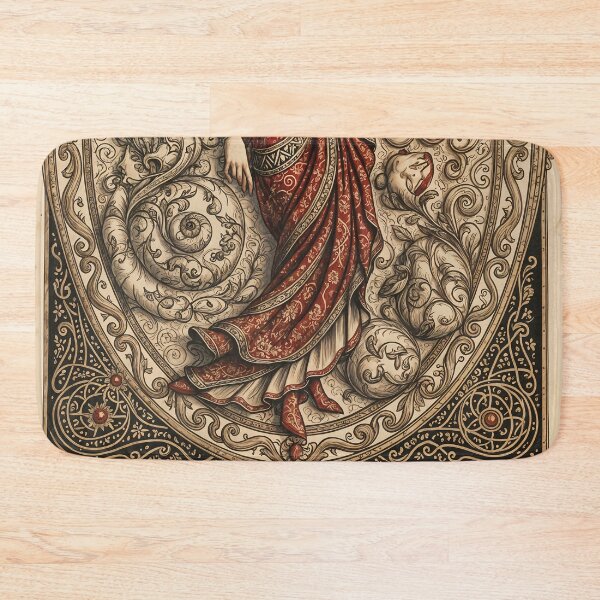 Item preview, Ornate Red & Gold Elegance – Classical Decorative Art designed and sold by ShaDeS-AI-Art.