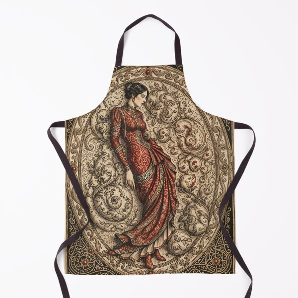 Item preview, Ornate Red & Gold Elegance – Classical Decorative Art designed and sold by ShaDeS-AI-Art.
