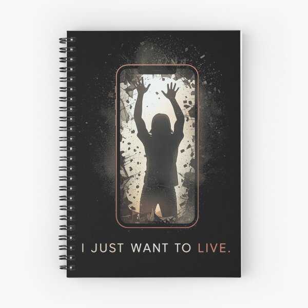 Item preview, I Just Want To Live – Phone Prison Break Design, Digital Detox Art, Social Media Escape Graphic designed and sold by PLUSHIWORLDtm.