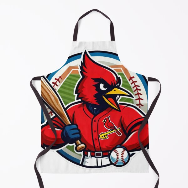 Item preview, Aggressive Red Cardinal Baseball Player Mascot designed and sold by Pandora´s Box.