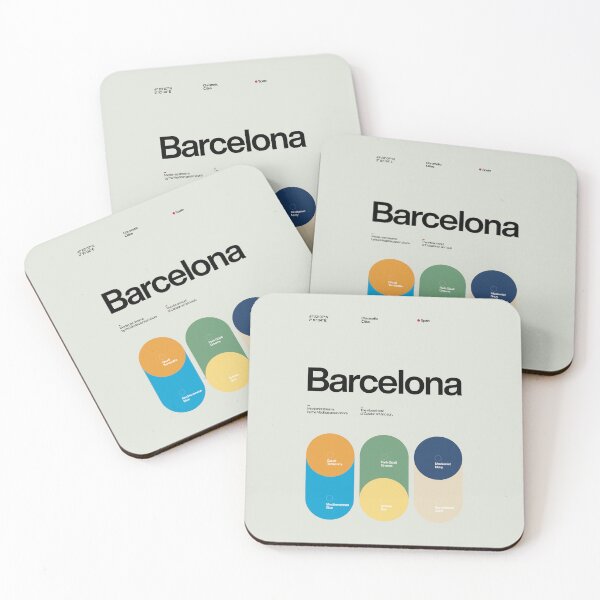 Artikelvorschau, Barcelona-Farbpalette – Mediterrane Moderne entworfen und verkauft von Sub88 Studio.