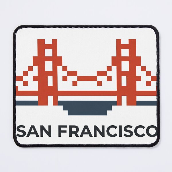 Item preview, San Francisco Golden Gate 8 Bit Pixel Art designed and sold by LoliDesignShop.