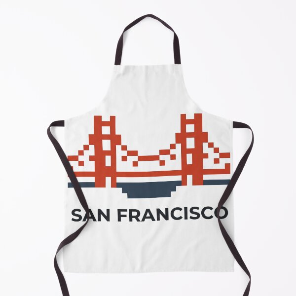 Item preview, San Francisco Golden Gate 8 Bit Pixel Art designed and sold by LoliDesignShop.