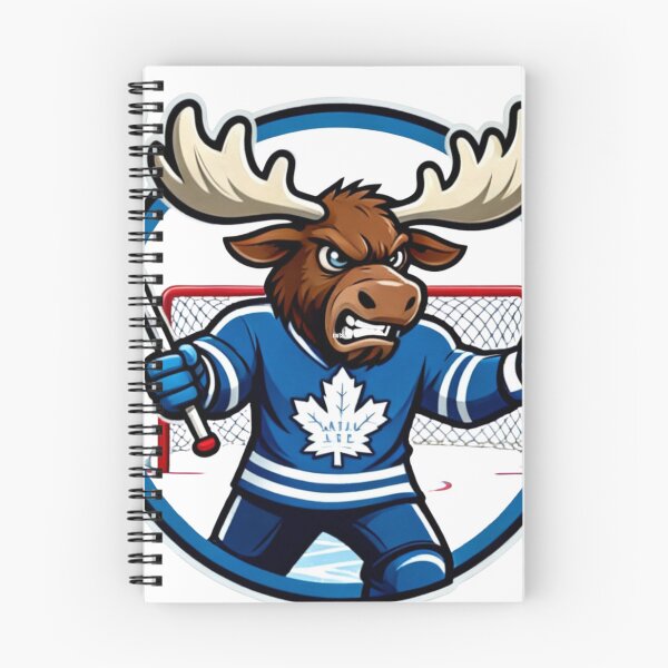 Item preview, Fierce Moose Hockey Player Mascot Blue Jersey designed and sold by Pandora´s Box.