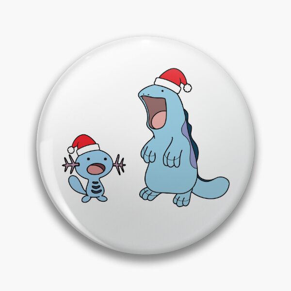 Item preview, Santa Hat Quagsire and Wooper designed and sold by kyravreeland.