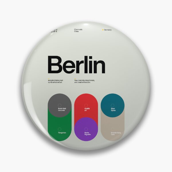 Item preview, Berlin Color Palette Art - Minimalist Industrial Design designed and sold by Sub88 Studio.