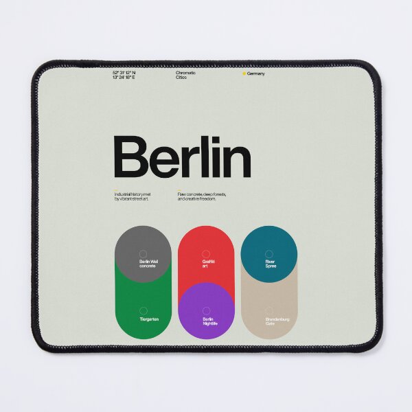 Item preview, Berlin Color Palette Art - Minimalist Industrial Design designed and sold by Sub88 Studio.