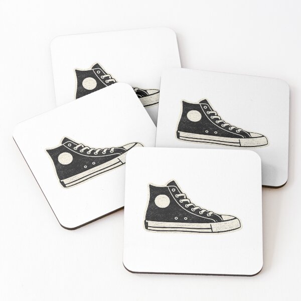 Item preview, converse sneakers black and white designed and sold by muzaTees.
