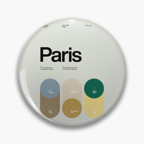 Item preview, Paris Color Palette - Chromatic Cities Collection designed and sold by Sub88 Studio.